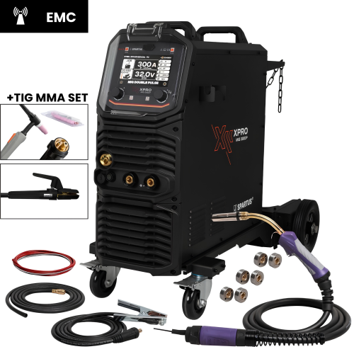 Spartus XPro MIG 300 DUAL PULSE pakiet MIG TIG MMA