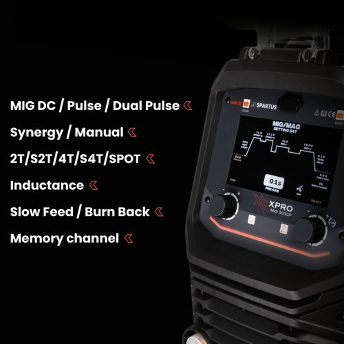 Spartus XPro MIG 300 DUAL PULSE pakiet MIG TIG MMA