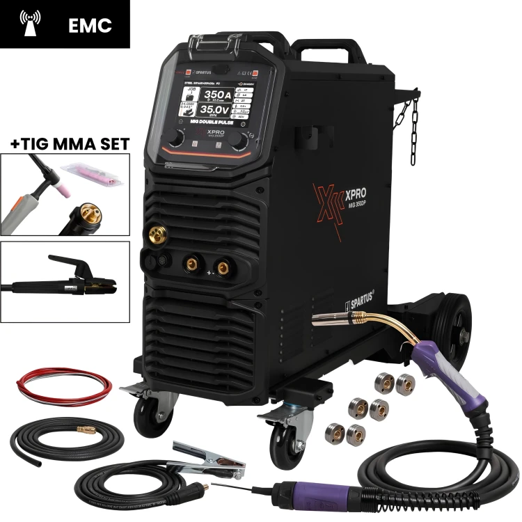 Spartus XPro MIG 350 DUAL PULSE pakiet MIG TIG MMA