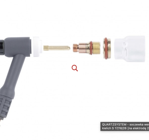 QUARTZSYSTEM - soczewka wer. krótka dysza kielich S 17/18/26 [na elektrodę 2.4mm]