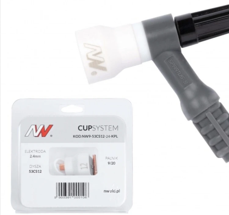 CUPSystem - zestaw 9/20 dysza kielich #12 [na elektrodę 2.4]
