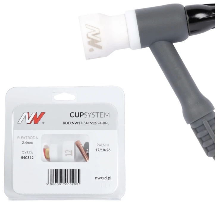 CUPSystem - zestaw 17/18/26 dysza kielich #12 [na elektrodę 2.4]