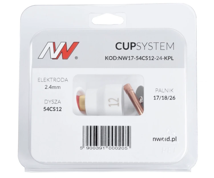 CUPSystem - zestaw 17/18/26 dysza kielich #12 [na elektrodę 2.4]