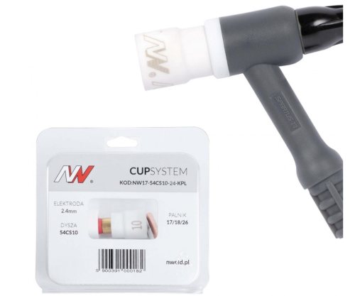 CUPSystem - zestaw 17/18/26 dysza kielich #10 [na elektrodę 2.4]