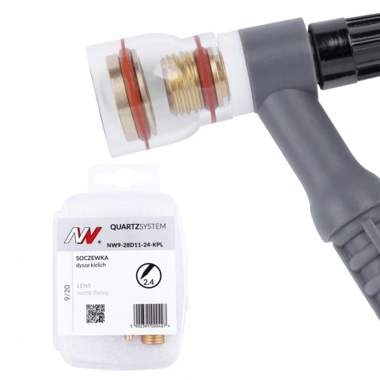 QUARTZSystem - soczewka dysza kielich 9/20 [na elektrodę 2.4mm]