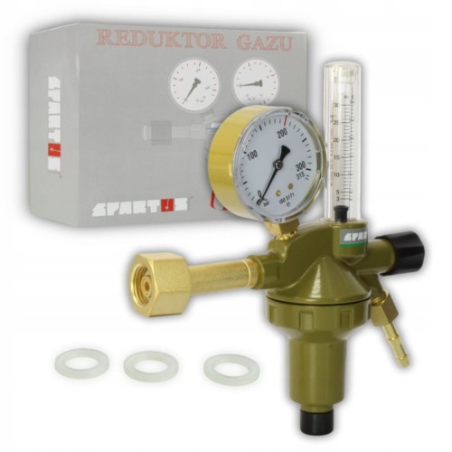 REDUKTOR ARGON CO2 SPARTUS Z ROTAMETREM TIG MIG