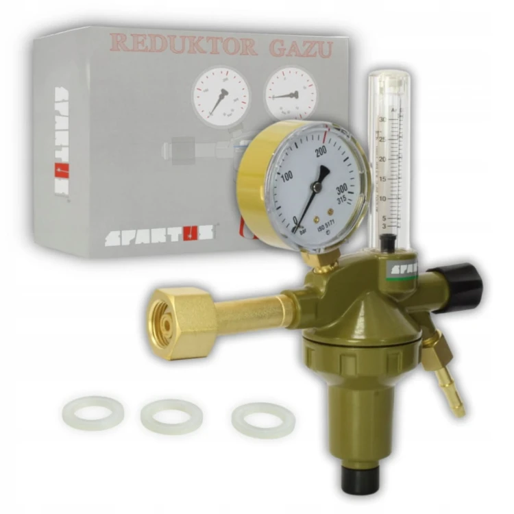 REDUKTOR ARGON CO2 SPARTUS Z ROTAMETREM TIG MIG