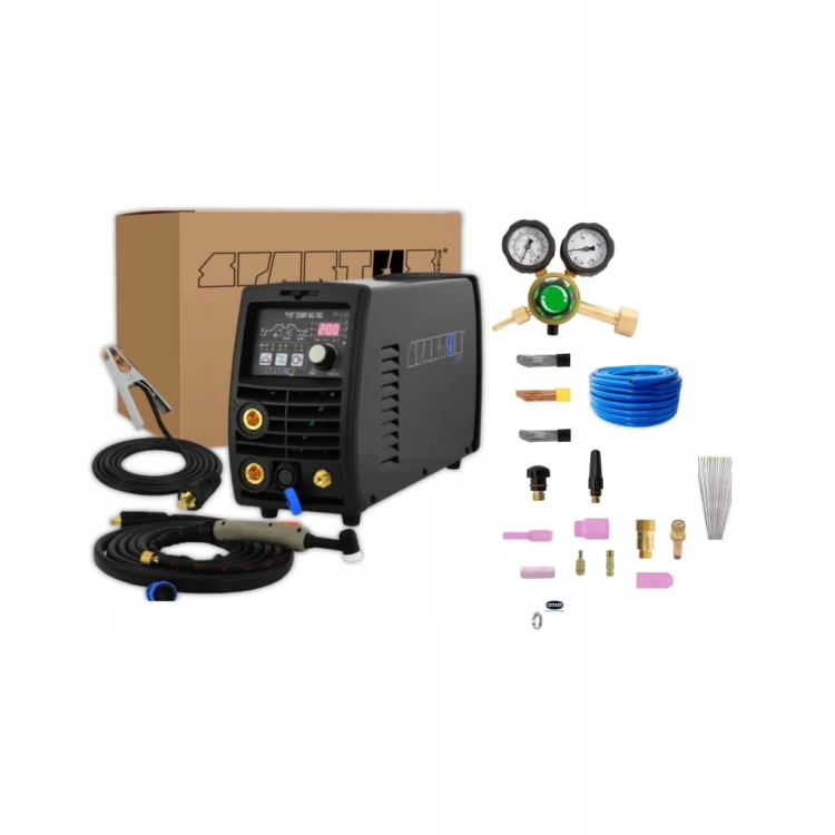 Spartus Easytig 208P ACDC PULS + REDUKTOR + AKCESORIA + 3 RODZAJE DRUTU