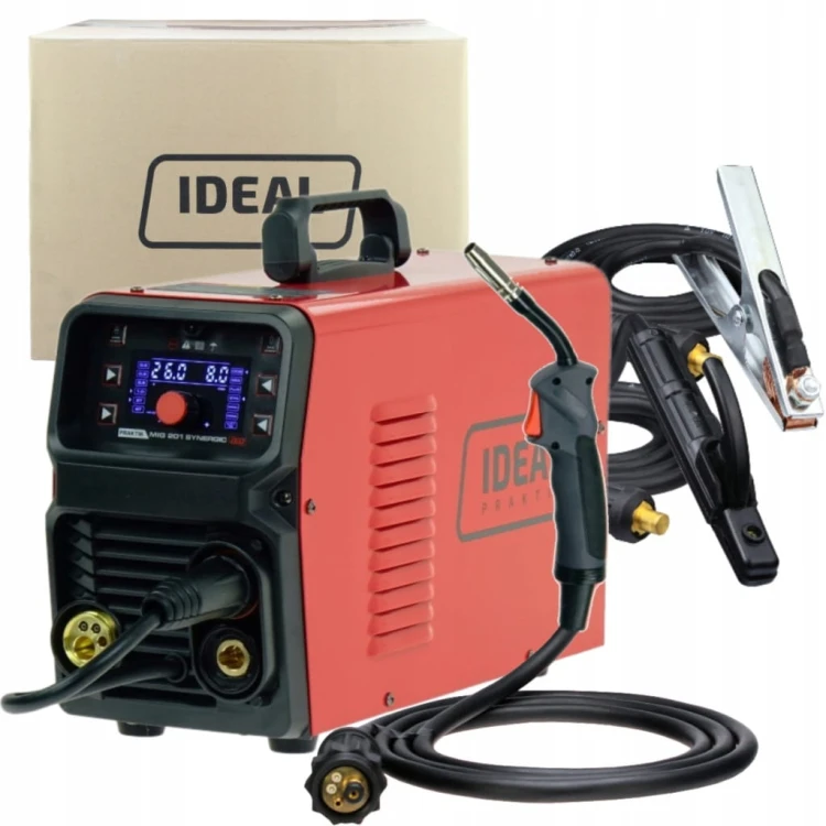 PÓŁAUTOMAT SPAWALNICZY PRAKTIK MIG 201 SYNERGIC LED IDEAL