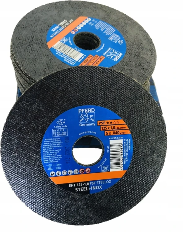 5x Tarcza tnąca do metalu Inox EHT 125x1,0 mm Pferd