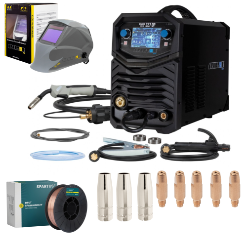 Spartus EasyMIG 227 + maska + drut + zestaw akcesoriów