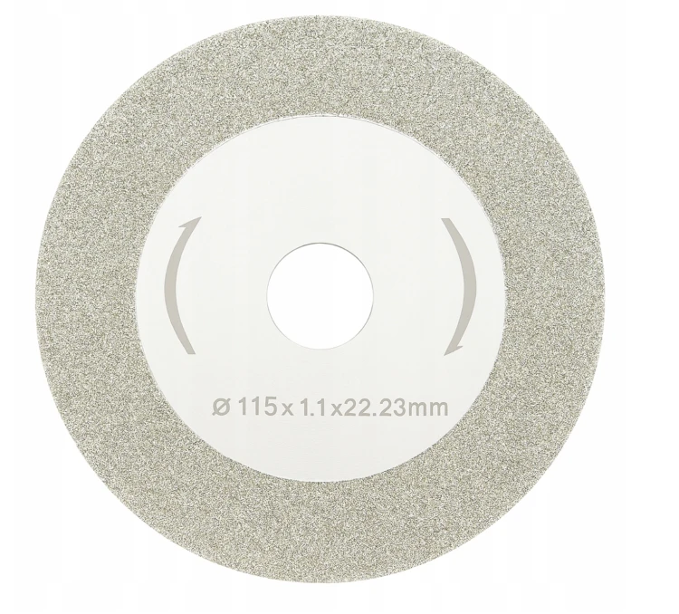 TARCZA DIAMENTOWA 115mm GALWANIZOWANA DO OSTRZENIA WIDII / ELEKTROD WOLFRAM
