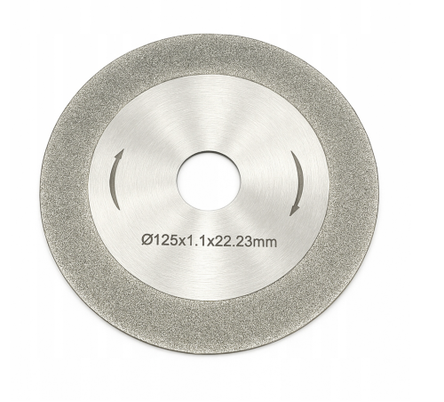 TARCZA DIAMENTOWA 125mm GALWANIZOWANA DO OSTRZENIA WIDII / ELEKTROD WOLFRAM