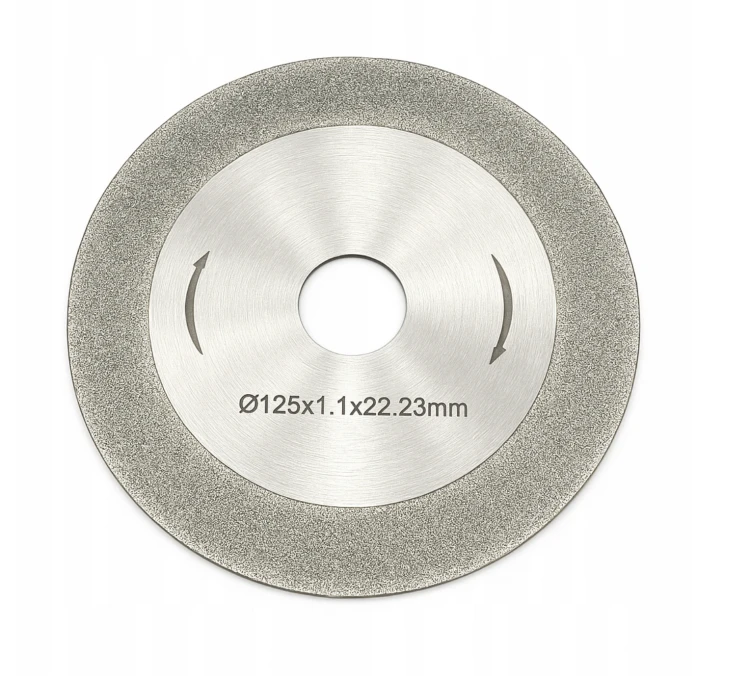TARCZA DIAMENTOWA 125mm GALWANIZOWANA DO OSTRZENIA WIDII / ELEKTROD WOLFRAM