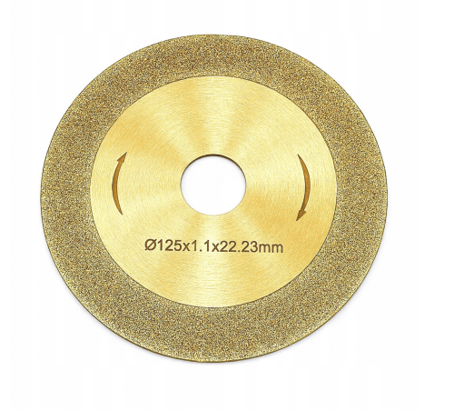 TARCZA DIAMENTOWA 125mm GALWANIZOWANA DO OSTRZENIA WIDII / ELEKTROD WOLFRAM