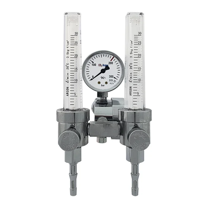 Reduktor RB2R-Ar/CO₂ z dwoma rotametrami