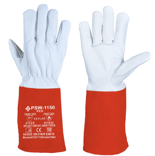 Rękawice spawalnicze PSW-1150 Red 10