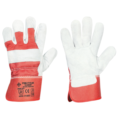 Rękawice monterskie PSW-7175 NR Economy Red