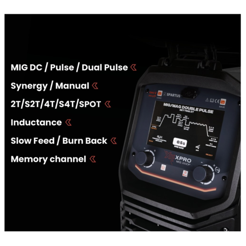 Spawarka Spartus XPro MIG 260 DUAL PULSE pakiet