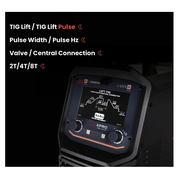 Spawarka Spartus XPro MIG 260 DUAL PULSE pakiet