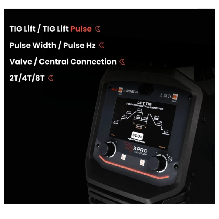 Spawarka Spartus XPro MIG 350 DUAL PULSE pakiet