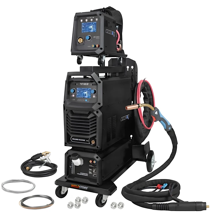 Spawarka Spartus EasyMIG 500 DUAL PULSE - źródło, chłodnica,podajnik,wózek,pakiet