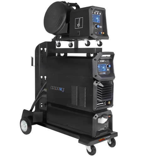Spawarka Spartus EasyMIG 500 DUAL PULSE - źródło, chłodnica,podajnik,wózek,pakiet