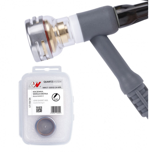 QUARTZSystem - soczewka wersja krótka dysza kielich GUARD S #16 [na elektrodę 2.4mm]