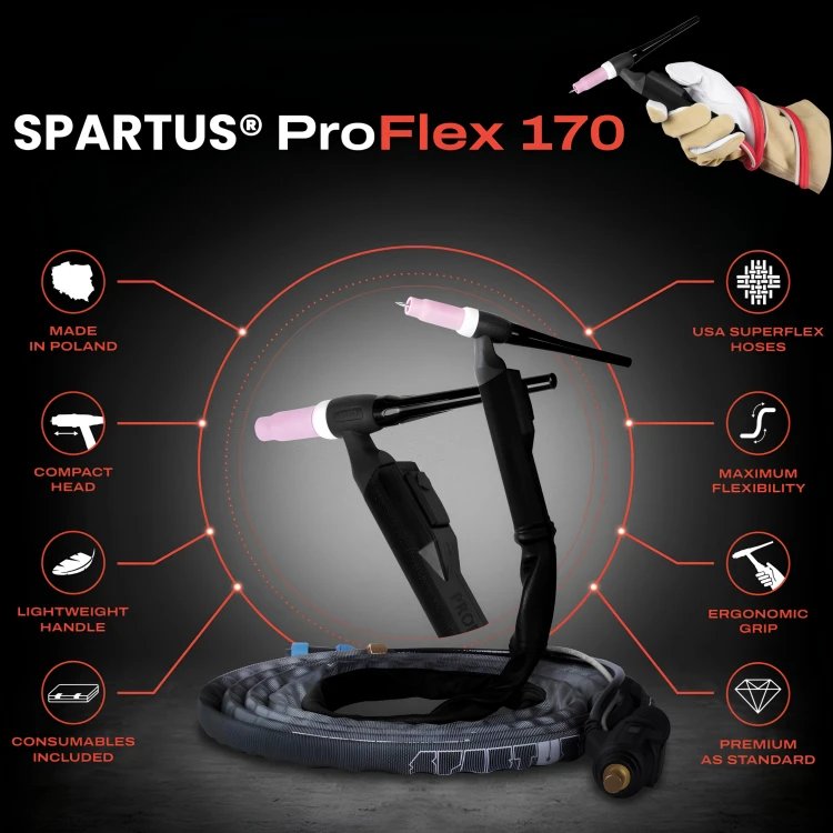 Spawarka Spartus XProTIG 200P DC  pakiet mini SPP 170 - 4m
