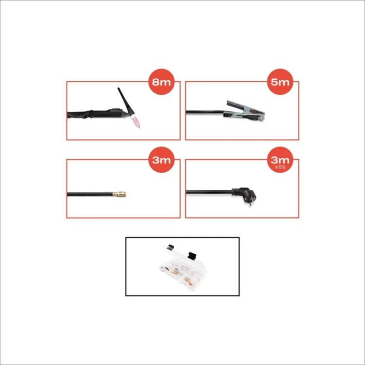 Spawarka Spartus XProTIG 200P DC  pakiet mini SPP 170 - 8m