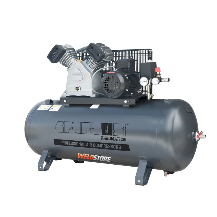 Sprężarka tłokowa SPARTUS® na zbiorniku poziomym [420/200 2.2kW 230V 10bar]